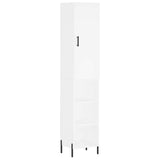 Highboard White 34,5x34x180 cm Engineered Wood 3198985