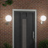 Outdoor Wall Light 2 pcs Silver 28 x 25 x 38 cm 4005946