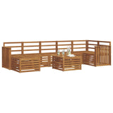 Outdoor Sofa Set 8 pcs Natural Solid Acacia Wood 3375204
