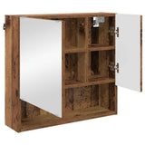 Bathroom Furniture Set 3 pcs Old Wood Engineered wood & Metal 3392951