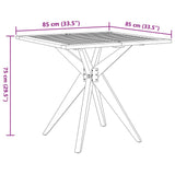 3 Piece Garden Dining Set Solid Wood Acacia 3283568