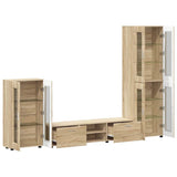 TV Cabinet Set FLORIN 3 pcs Sonoma Oak Engineered Wood 3397956