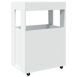 Bar Cart White 60x39.5x89 cm Engineered Wood 848269