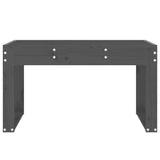 Garden Bench Grey Solid Pine Wood 80 cm x 38 cm x 45 cm Durable 825088