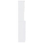 Highboard ALTA White 77x35x188 cm Solid Wood Pine 3187776