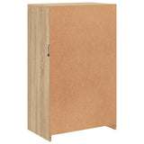 Side Cabinet with LED Lights Sonoma Oak Engineered Wood 836625