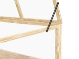 2-In-1 Wooden Greenhouse Planter Box - Natural T3398P320078