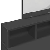 Dressing Table with Mirror Black 80x41x144.5 cm 848172