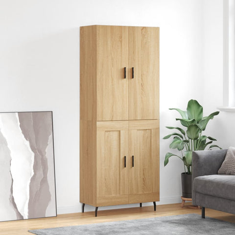 Highboard Sonoma Oak 69.5x34x180 cm Engineered Wood 3195806