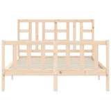 Bed Frame without Mattress 140x190 cm Solid Wood Pine 3191951