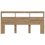 Headboard Artisan Oak 200 x 17 x 102 cm Engineered Wood 886254