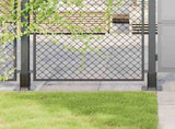 Post Bases Square 12 pcs Anthracite 61x61 mm Powder-coated Steel 42000023