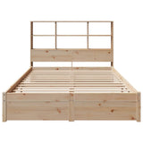 Bookcase Bed without Mattress 160x200cm Solid Wood Pine 3322397