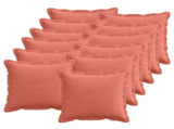 Cushion Cover 12 pcs HOUTEN Red Orange 50 x 50 cm Corduroy 919098