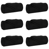 Throw Blankets 6 pcs Black 170 x 130 cm Fleece 42017065