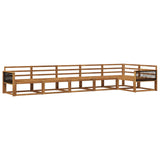 Outdoor Sofa Set 6 pcs Natural Solid Acacia Wood 3382602