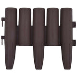 Lawn Edgings 36 pcs Brown 10 m PP 48620