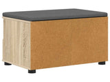 Hall Bench with Cushion with Drawer Sonoma Oak 60 x 38 x 46 cm 891450