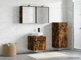 Bathroom Furniture Set 4 pcs Smoked Oak 3407467