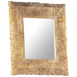 Mirror 50x50 cm Solid Mango Wood 321635