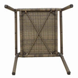 Garden Stacking Chairs 4 pcs Grey and Brown 54 x 56 x 90 cm 3403062
