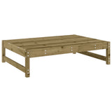 Garden Footstool Brown Impregnated pine wood 120x84x30 cm Modular 825743