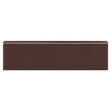 Garden Shed Dark Brown 192x772x223 cm Galvanised Steel 3147467