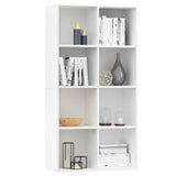 Book Cabinet White Engineered wood Medium Book Cabinet 800153