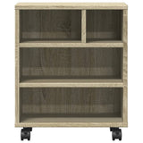 Printer Stand with Wheels Sonoma Oak 41x32x48 cm 840620