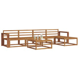 Outdoor Sofa Set 6 pcs Natural Solid Acacia Wood 3367477