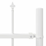 Garden Fence White 6.8 x 0.8 m Powder-coated steel 3334079