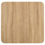 Bistro Table Light Brown 50x50 cm MDF 286427