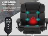 Six Point Vibrating Massage Office Chair - Black T3398P329443