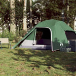 ZNTS Camping Tent Dome 4-Person Green Waterproof 94719