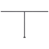 ZNTS Freestanding Manual Retractable Awning 400x350 cm Anthracite 3069819