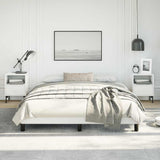 Bed Frame without Mattress White 152x203 cm Queen Faux Leather 346935