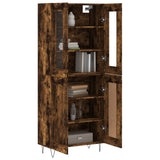 Highboard Smoked Oak 69.5x34x180 cm Engineered Wood 3198374