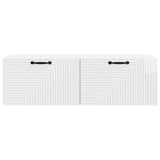 Wall-Mounted TV Cabinet High Gloss White 98 x 31 x 30 cm 898729