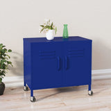 Storage Cabinet Navy Blue 60x35x56 cm Steel 336262