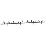 Sliding Door Hardware Kit 427 cm Steel Black 3295746