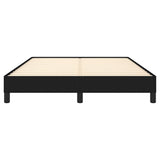 Bed Frame without Mattress Black 135x190 cm Double Double Fabric 349826