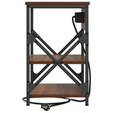 Bedside Cabinet Brown Oak 41 x 31 x 51 cm Engineered Wood 859523