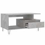 Coffee Table Concrete Grey 90x49x45 cm Engineered Wood 831024