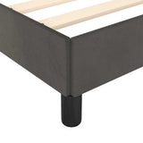Bed Frame without Mattress Dark Grey 90x190cm Single Velvet 349903