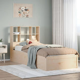 Bed Frame without Mattress 90x190 cm Single Solid Wood Pine 3323476