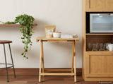 Kitchen Table Folding Manual Natural 40 x 30 x 53.5 cm Bamboo 42028296