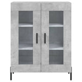 Highboard Concrete Grey 69.5x34x180 cm Engineered Wood 3189329