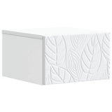 Wall-Mounted Side Table 2 pcs White 34.5 x 33 x 20 cm 898766