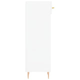 Shoe Cabinet High Gloss White 30x35x105 cm Engineered Wood 829662