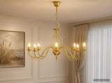 Adjustable Chandelier E14 Metal Gold 78 x 101 cm 42053783